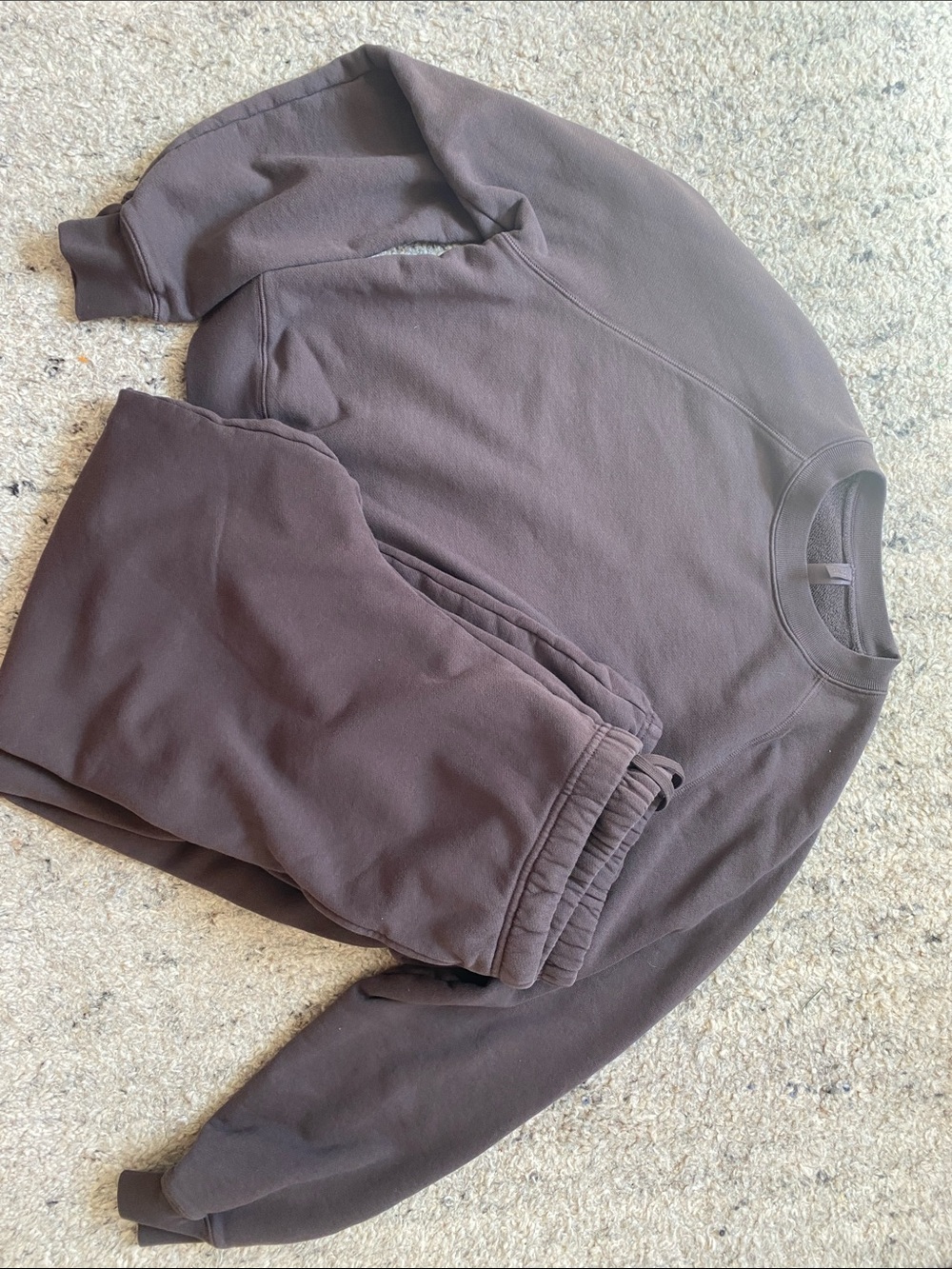 NWOT Skims French Terry Cropped Sweatshirt Brown Size M - Picture 6 of 16